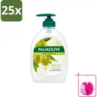 Palmolive 25 x - Milk & Olive - Handzeep Met Pomp - Verzorgend & Mild - 500 ml - Bulkverpakking - Handzeep - Douchemop - Melk en olijf