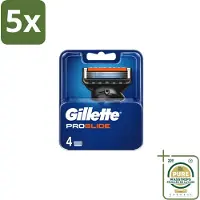 Gillette 5 x - Fusion5 ProGlide – Scheermesjes – Navulmesjes – 4 Mesjes - Wasstrips - Scheermesjes - Scheren - Scheren Mesjes - Scheren Voor Mannen - Scheren Voor Gezicht