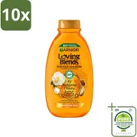 Garnier 10 x - Loving Blends - Shampoo - Argan & Cameliaolie - Droog & Dof Haar - 300 ml - Grootverpakking - Vaatwasstrips - Droog Haar - Dof Haar - Haarvoeding - Haarherstel - Arganolie