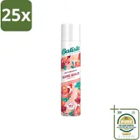 Batiste 25 x - Rose Gold - Droogshampoo - Zachte Rozengeur - Verfrist en Zorgt Voor Volume - 200ml - Wasstrips - Droogshampoo - Haarverfrissing - Roze Geur - Volume Haar - Fris Haar