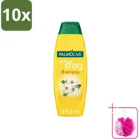 Palmolive 10 x - Shampoo - Elke Dag - Kamille-Extract - Voor Normaal Haar - 350 ml - Bulkverpakking - Shampoo elke dag - Douchemop - Kamille-extract