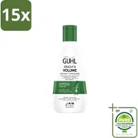 Guhl 15 x – Shampoo – Kracht & Volume – 250 ml - Grootverpakking - Vaatwasstrips - Krachtige Shampoo - Volume Shampoo - Haarversterkende Shampoo - Shampoo Voor Dun Haar - Biotine Shampoo