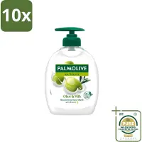 Palmolive 10 x – Handzeep – Melk & Olijf – 300 ml - Wasstrips - Handzeep Melk En Olijf - Handen Reinigen - Handen Verzorgen - Melk En Olijf Handzeep - Milde Handzeep