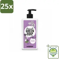 Marcel's Green Soap 25 x - Handzeep - Lavender & Rozemarijn - Voor dagelijks gebruik - 500 ml - Grootverpakking - Vaatwasstrips - Handzeep - Natuurlijke Handzeep - Handwas - Lavendel - Rozemarijn