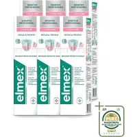 Elmex 6 x - Tandpasta - Sensitive Professional - Repair & Prevent - 75 ml - Wasstrips - Gevoelige Tanden - Tandpasta - Gevoeligheid - Tandarts Aanbevolen - PRO-ARGIN Technologie