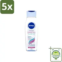 Nivea 5 x - Diamond Volume Care Shampoo - 250 ml - Grootverpakking - Vaatwasstrips - Volume Haar - Glans Haar - Diamantpoeder - Verzorging Haar - Natuurlijke Glans