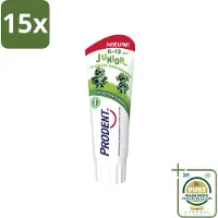 Prodent 15 x – Tandpasta Glazuurbeschermer – Kids 6+ – 75 ml - Wasstrips - Glazuurbeschermer - Kindertandpasta - Gaatjespreventie - Fluoride - Tandgezondheid