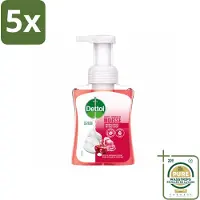 Dettol 5 x - Foam Handzeep - Rozen & Kersenbloesem - Zacht Mouse - 250 ml - Wasstrips - Handzeep - Schuimhandzeep - Antibacterieel Handzeep - Zachte Handzeep - Handzeep Rozen En Kersenbloesem