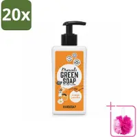 Marcel's Green Soap 20 x - Handzeep - Sinaasappel & Jasmijn - Zachte verzorging - 250 ml - Bulkverpakking - Handzeep sinaasappel jasmijn - Douchemop - Natuurlijke handzeep