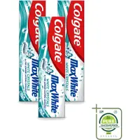 Colgate 3 x - Max White - Whitening Crystals - Tandpasta - 100ml - Grootverpakking - Vaatwasstrips - Witte Tanden - Tanden Reinigen - Tandpasta - Tanden Witter Maken - Vlekken Verwijderen