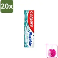 Colgate 20 x - Max White - Whitening Crystals - Tandpasta - 100ml - Bulkverpakking - Witte tanden - Douchemop - Tanden reinigen