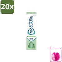 Sensodyne 20 x – Tandpasta – Proglasur Daily Protection – 75 ml - Bulkverpakking - Tanderosis bescherming - Douchemop - Gevoelige tanden