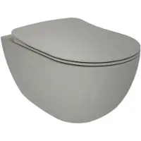 Creavit Free hangtoilet – Rim-Off – diepte 51 cm – koelgrijs FE322-11CG00E-0000