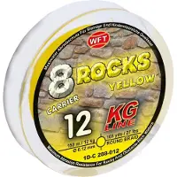 WFT Angelschnur 8 Rocks KG / 8-Carrier Super Braid (gelb) Ø mm: 0,30