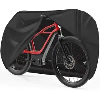 Famanu - Fietshoes voor 1 fiets - Bescherming tegen regen en vuil - Waterdicht en sterk materiaal - Zwart 1 stuk