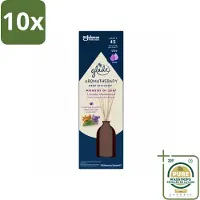 Glade 10 x - Geurstokjes Moment van Zen - Aromatherapie Geurverspreiding - 80 ml - Wasstrips - Aromatherapie - Geurstokjes - Lavendel - Sandelhout - Geurverspreiding