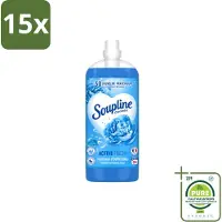 Soupline 15 x – Wasverzachter – Active Fresh Frisheid van Blauwe Anjer – 2 L - Grootverpakking - Vaatwasstrips - Wasverzachter - Frisheid - Blauwe Anjer - Wasgoed - Kleding