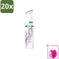 Febreze 20 x Spray - Zero % - Orchidee - Luchtverfrisser - 300ml - Bulkverpakking - Luchtverfrisser - Douchemop - Geuren verwijderen