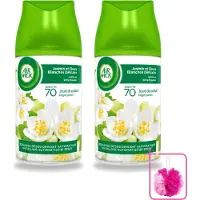 Air Wick 2 x Freshmatic - Luchtverfrisser - Navulling Automatische Spray - Jasmijn en Witte Bloemen - 250ml - Bulkverpakking - Luchtverfrisser - Douchemop - Automatische geur