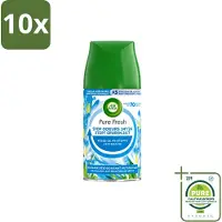 Air Wick 10 x – Navulling – Freshmatic Pure Lentedauw – 250 ml - Grootverpakking - Vaatwasstrips - Lentedauw - Geur - Parfum - Geurverspreiding - Geurneutralisatie