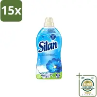Silan 15 x – Wasverzachter – Classic Blue Fris Lentegevoel – 1144 ml - Wasstrips - Wasverzachter - Fris Lentegevoel - Wasgoed Verzachter - Wasgoed Geur - Wasgoed Comfort