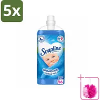 Soupline 5 x - Wasverzachter - Hemels Fris - 1350 ml - Bulkverpakking - Wasverzachter - Douchemop - Wasgoed