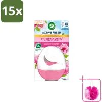 Air Wick 15 x – Luchtverfrisser – Deco Sphere Magnolia & Kersenbloesem – 75 ml - Bulkverpakking - Luchtverfrisser - Douchemop - Geur
