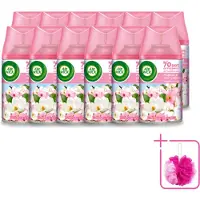 Air Wick 12 x - Luchtverfrisser Navulling - Magnolia & Kersenbloesem - Automatische Spray - 250 ml - Bulkverpakking - Luchtverfrisser - Douchemop - Geur