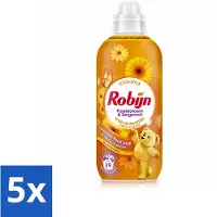 Robijn 5 x – Wasverzachter – Passiebloem & Bergamot – 780 ml - Voordeelverpakking - 5 stuks