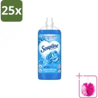 Soupline 25 x – Wasverzachter – Active Fresh Frisheid van Blauwe Anjer – 2 L - Bulkverpakking - Wasverzachter - Douchemop - Frisheid