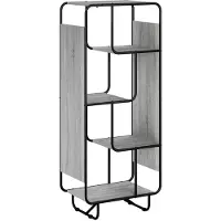 vidaXL Highboard Grijs Sonoma 60 x 37.5 x 144 cm Bewerkt hout
