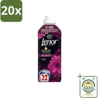 Lenor 20 x – Wasverzachter – Lotus Flower & Diamond Figs – 32 Wasbeurten – 675 ml - Wasstrips - Wasverzachter - Wasmachine - Geur - Wasbeurt - Kleding Verzachten