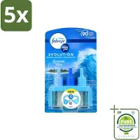 Ambi Pur 5 x 3volution - Bermuda Vibes Navulling - Luchtverfrisser - 20 ml - Grootverpakking - Vaatwasstrips - Luchtverfrisser - Oceaan Geur - Geurverspreiding - Geurapparaat - Geur Sfeer