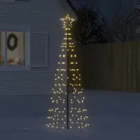 vidaXL LED Kerstboom met Spikes 220 LEDs Warm Wit 180 cm