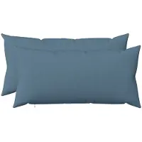 vidaXL Kussensloop 2 st HEERLEN Jeans Blauw 40 x 70 cm Stof
