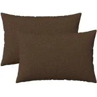vidaXL Kussensloop 2 st HEERLEN Bruin 50 x 75 cm Stof