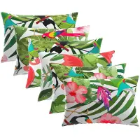 vidaXL Kussensloop 6 st HEERLEN Meerkleurig 50 x 80 cm Polyester