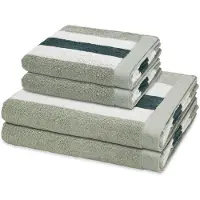 Ross Sonstiges 2 X handdoek 2 X douchehanddoek - in set 4 pack Doubleface Stripes