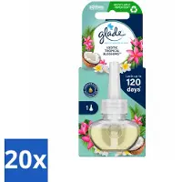 Glade 20 x - Navulling Elektrische Olie - Exotic Tropical Blossoms - Zonder Houder - Voordeelverpakking - 20 stuks
