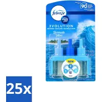 Ambi Pur 25 x 3volution - Bermuda Vibes Navulling - Luchtverfrisser - 20 ml - Voordeelverpakking - 25 stuks