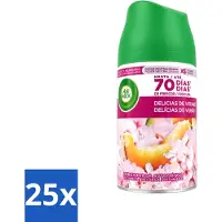 Air Wick 25 x - Luchtverfrisser Navulling - Zalige Zomer - Automatische Spray - 250 ml - Voordeelverpakking - 25 stuks