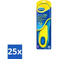 Scholl 25 x - Inlegzolen - ActivGel - Maat 35.5 - 40.5 - 1 Paar Inlegzolen - Voordeelverpakking - 25 stuks