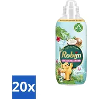 Robijn 20 x - Kokos Sensation - Wasverzachter - Tropische Geur - 33 Wasbeurten - 825 ml - Voordeelverpakking - 20 stuks