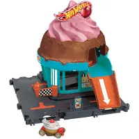 Hot Wheels City Centrum Speelset - Ice Crream Swirl - Baandeel - Uitbreiding