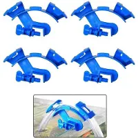 OEM Aquariumslanghouder voor glazen aquariums - Blauwe slanghouder voor 4 slangen - Waterkraanhouder voor aquariums - Glazen slanghouder geschikt voor glasdikte van 1-13 mm - Blauwe slanghouder