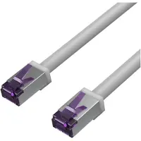 S-Conn FL31-28070, Patchkabel, Cat. 6A, S/FTP, zeer flexibel, grijs, 10,0 meter