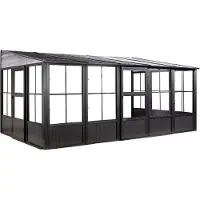 Sojag Charleston muurdecoratie, antraciet, 10x16, afmetingen 502 x 309 x 244 cm (L x B x H), aluminium