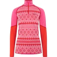 Kari Traa - Women's Malia Half Zip - Merino-ondergoed XL, roze
