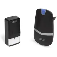 Delight Draadloze deurbel - Kinetisch / batterijloos - zwart - 36 melodieën - IP44 waterbestendig - 433MHz - eenvoudig te installeren [55342BK]