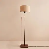 Opviq , AYD-3476, Vloerlamp, Beige, Stof, 38 x 38 x 150 cm